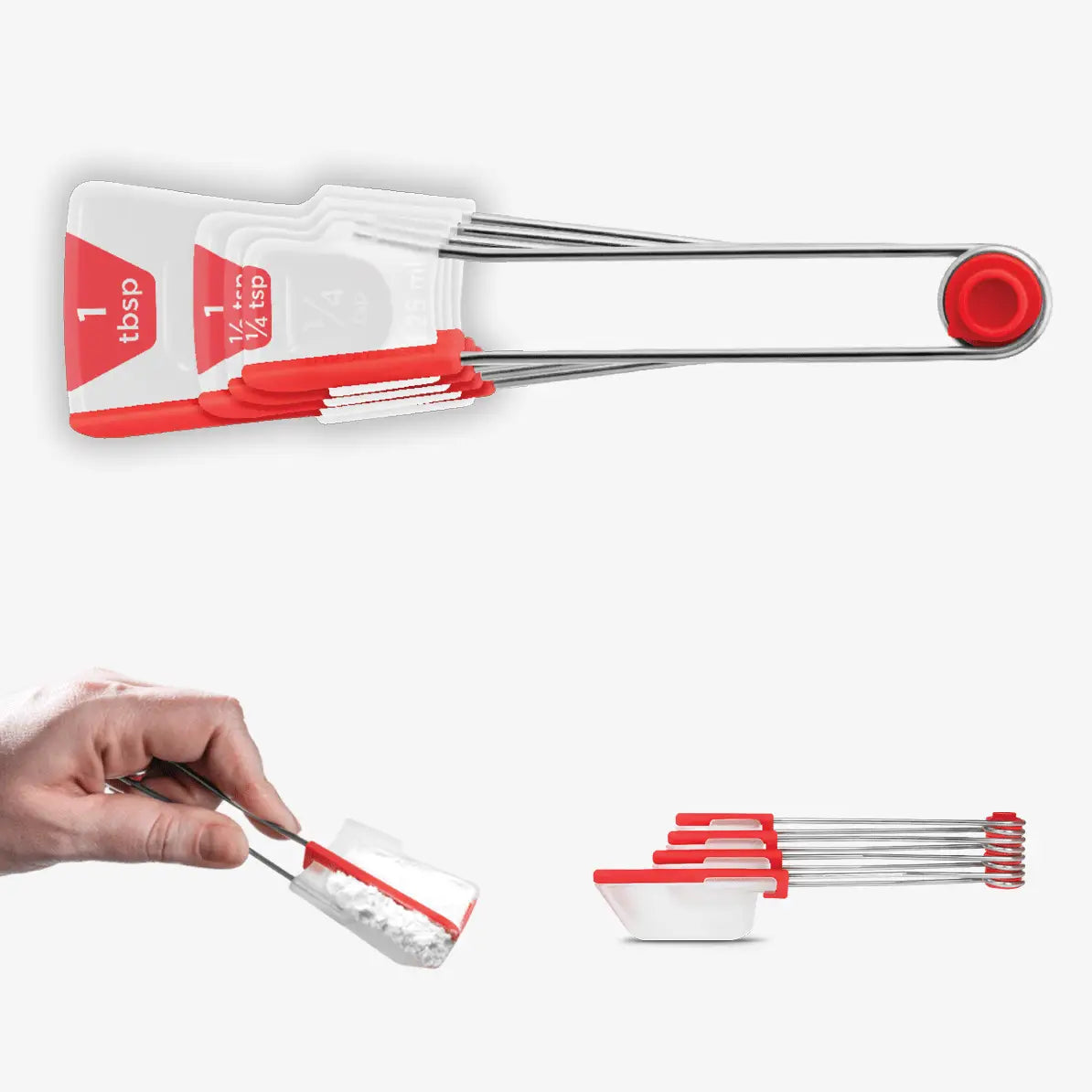Levoons® - Self-Leveling Measuring Spoons - Set of 4