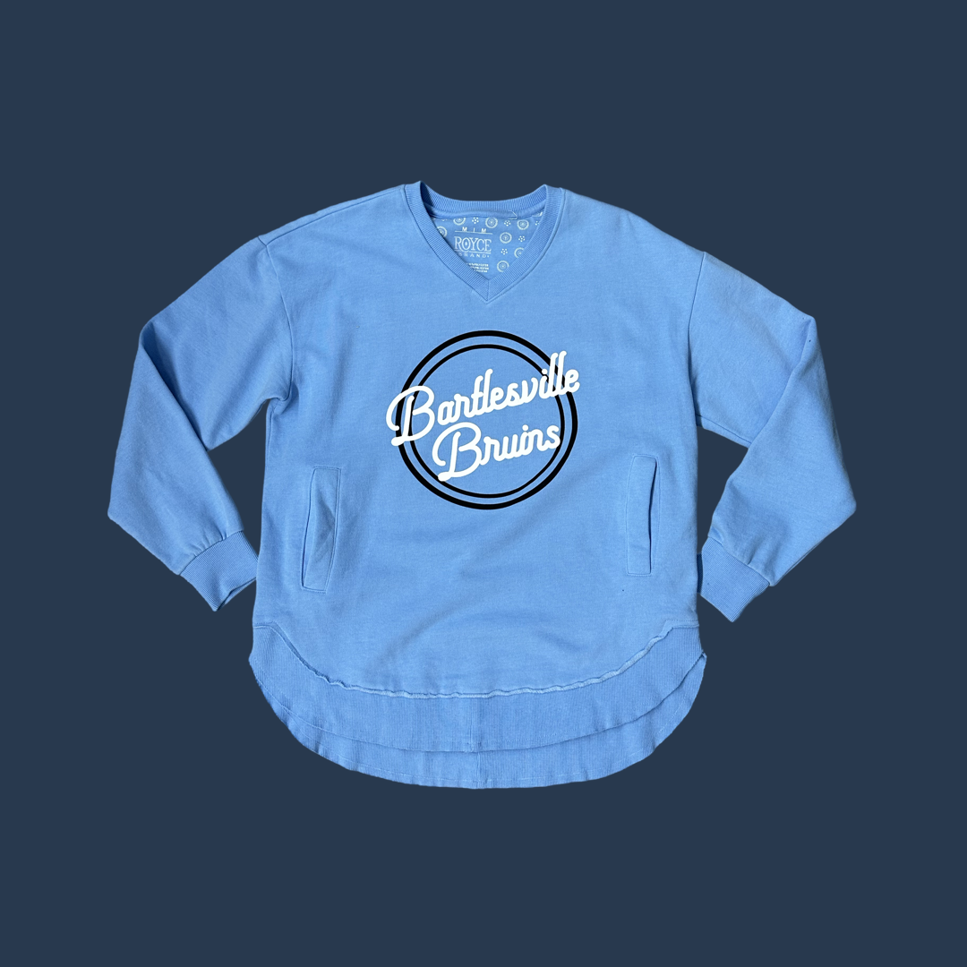 Bruin Retro Circle VNeck Sweat Shirt