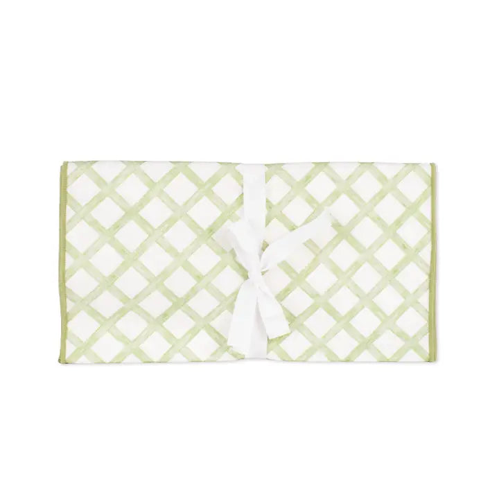 Watercolor Trellis Runner 13" x 60"