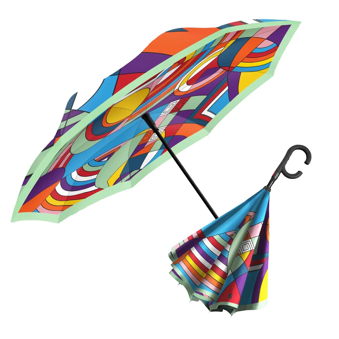 Reverse Inverted Umbrella – Hands-Free, Windproof Design