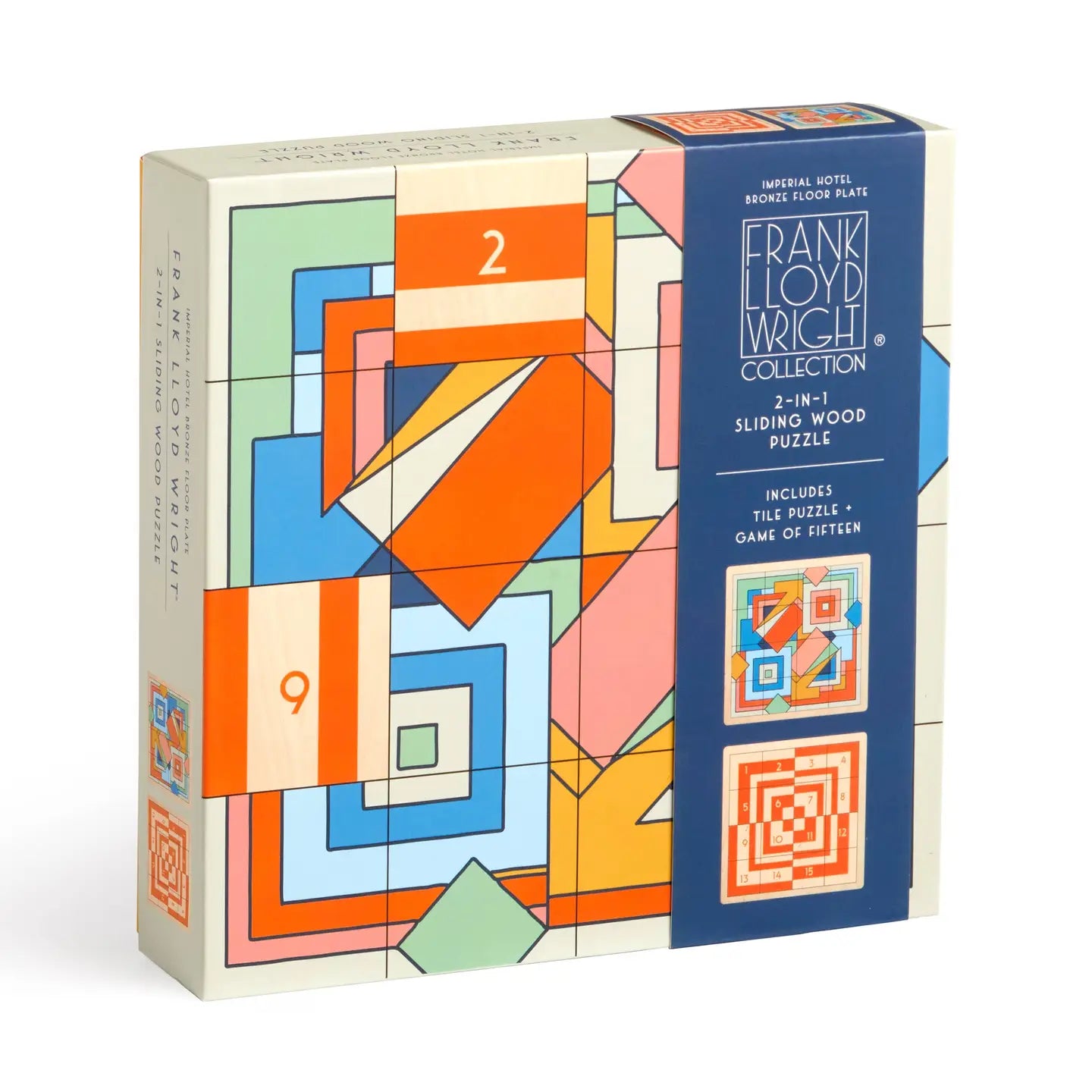 Frank Lloyd Wright Imperial Hotel 2-in-1 Sliding Wood Puzzle