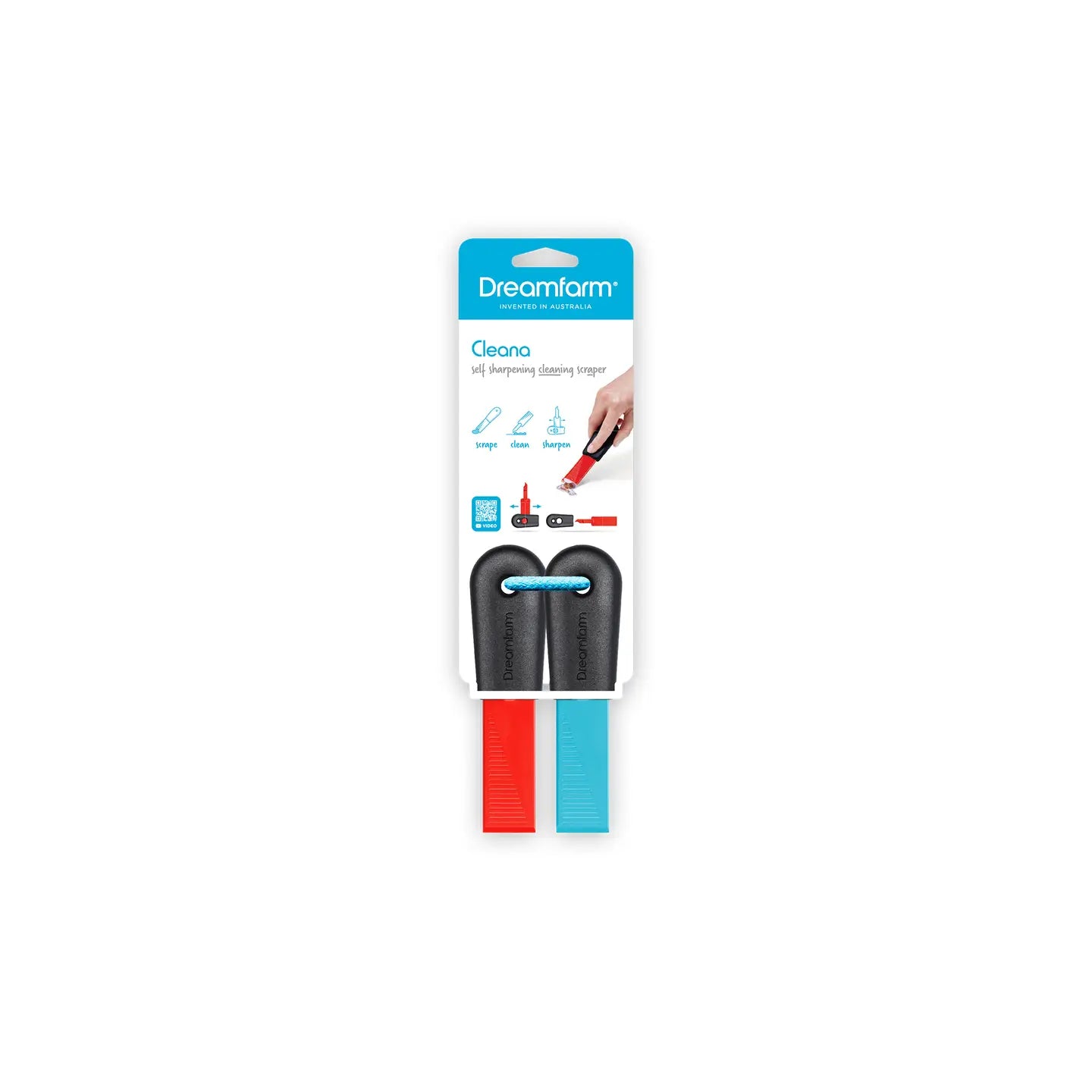 Cleana Self Sharpening Cleaning Scraper 2Pk.