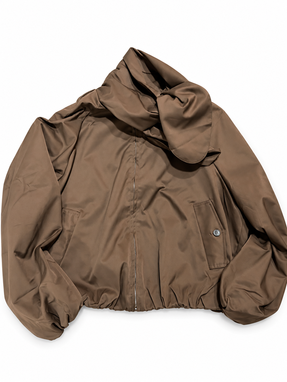 Coco Scarf Collar Puffy Jacket