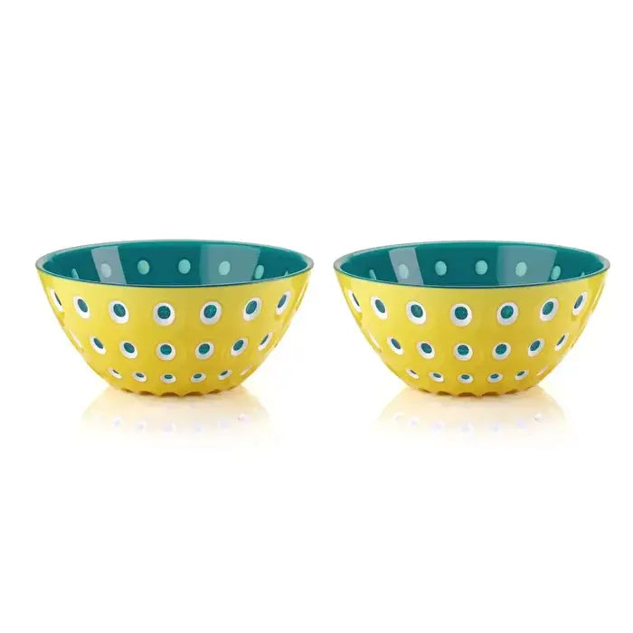Le Murrine / Set of 2 Small Bowls ( Yellow / Teal Blue )