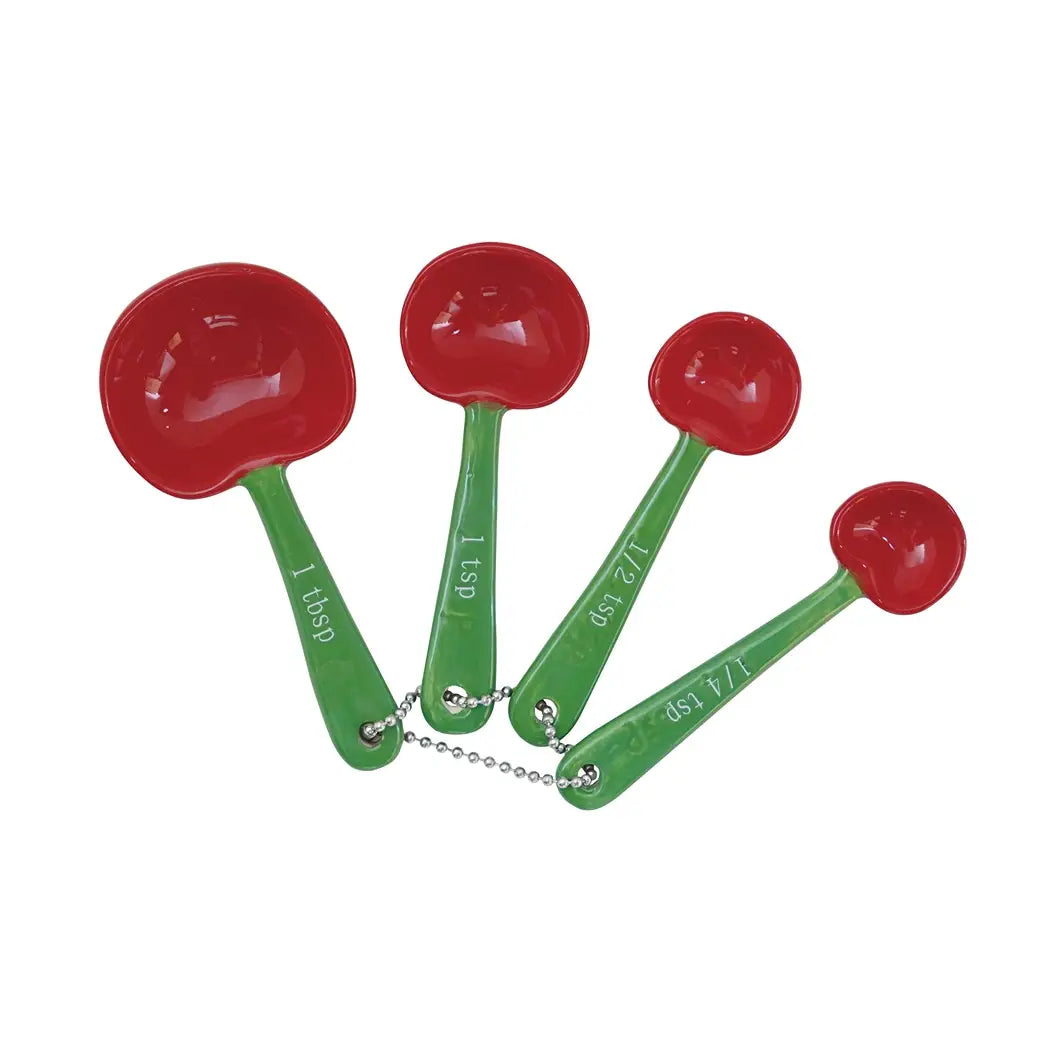 Stoneware Cherry Shaped Measuring Spoon