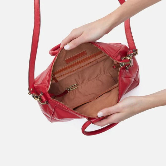 Sheila Medium Satchel ( True Red )