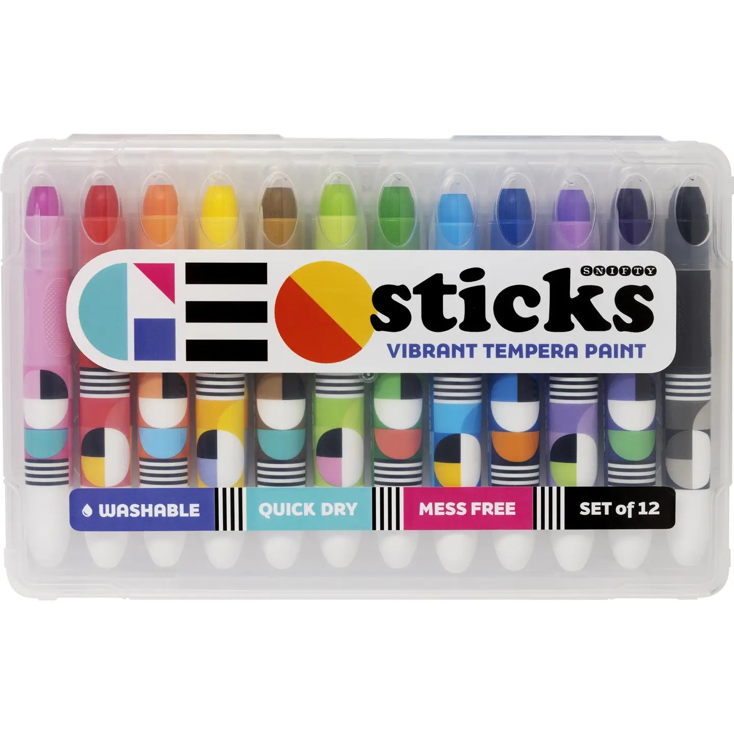 Geo Sticks Vibrant Tempera Paint Sticks