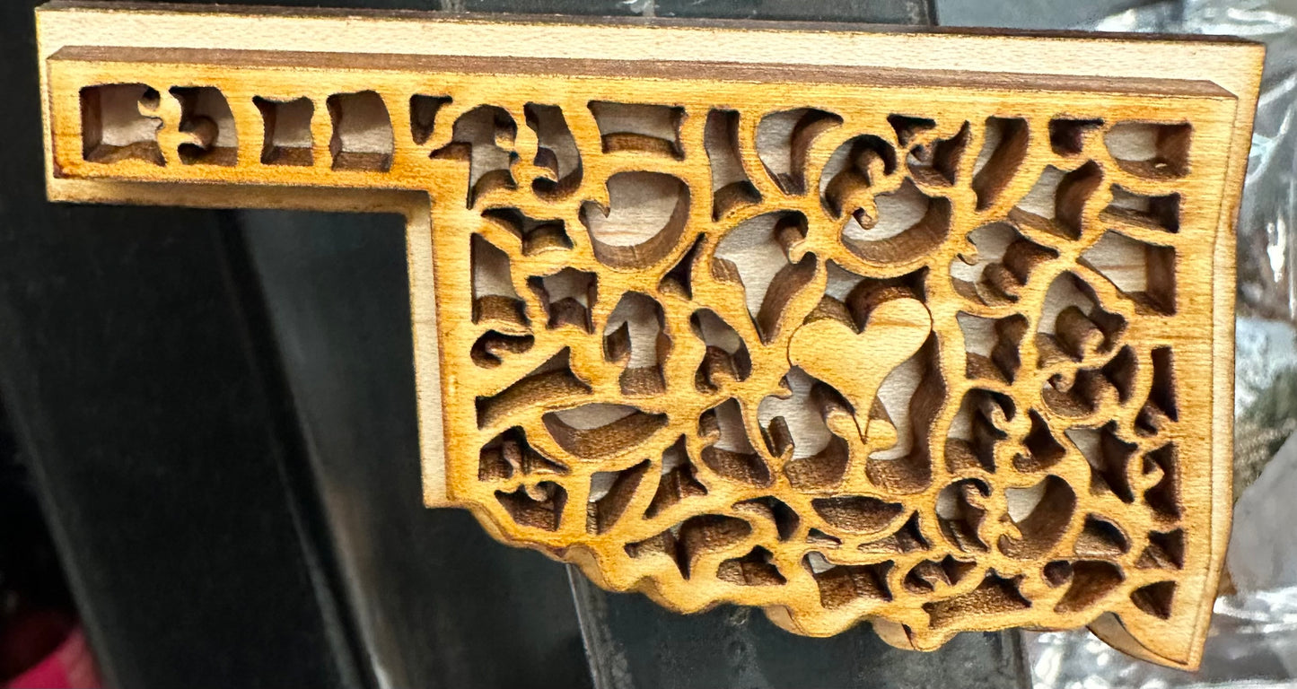 Oklahoma WOOD MAGNETS