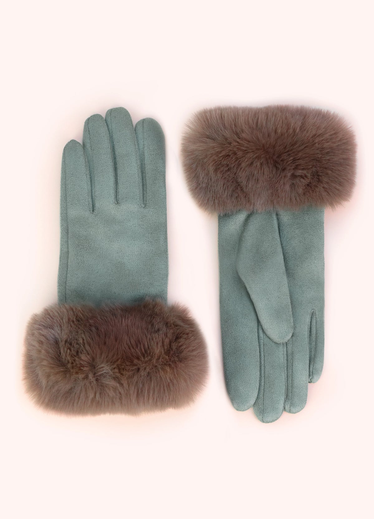 Bettina Faux Suede/Fur Gloves ( Assorted )