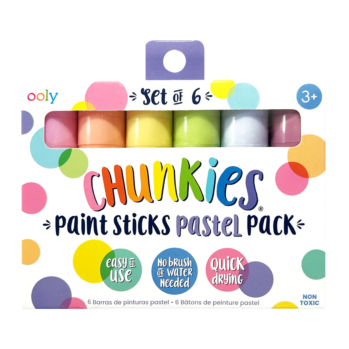 6 Chunkies Pastel Paint Sticks