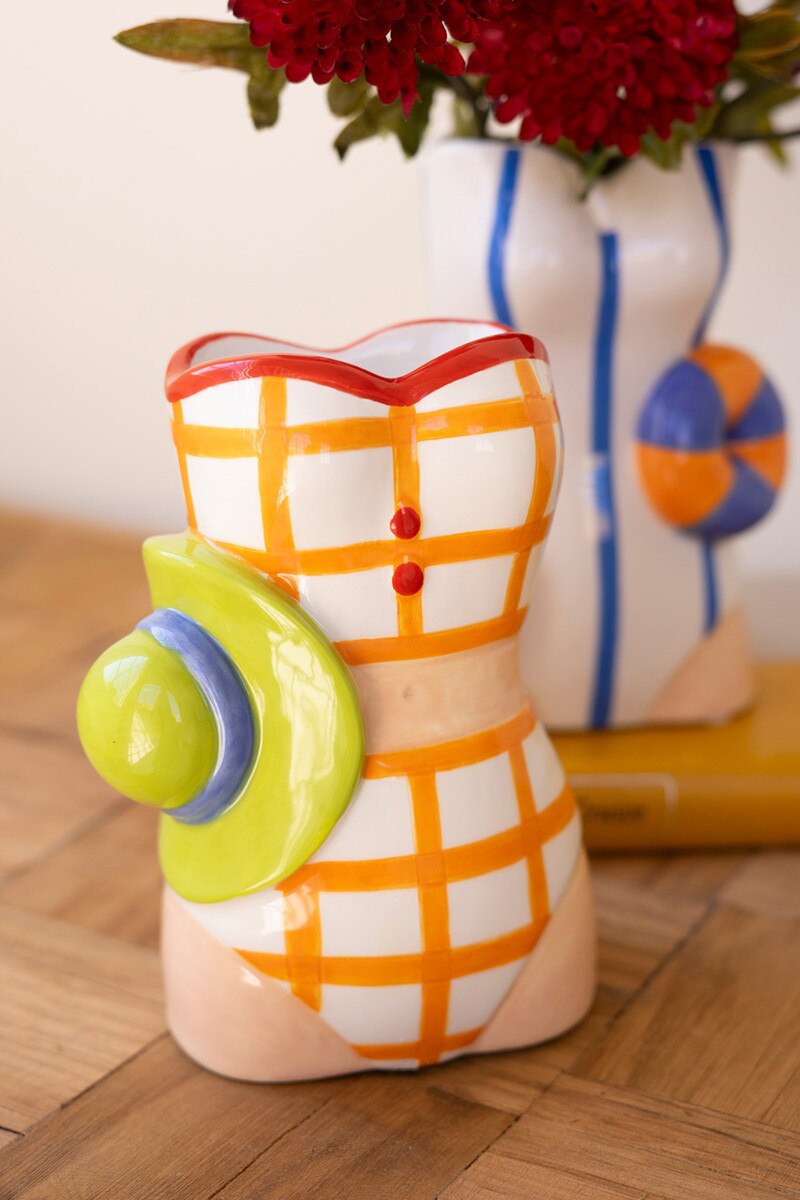Ceramic Swimsuit Vase