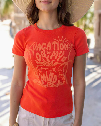 Grace and Lace Cotton Baby Tee Vacation