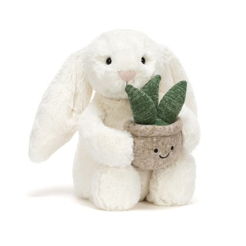 JC Cream Bunny with Plant
