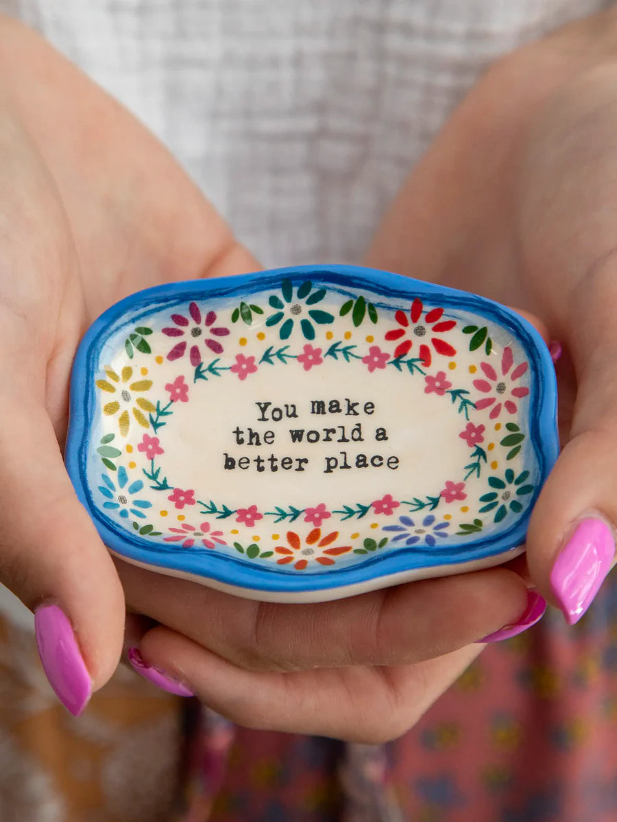 Artisan Trinket Dish ( Make the World Better Place )