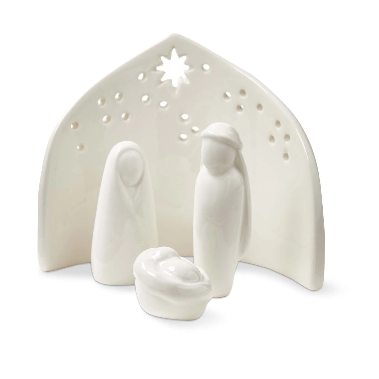 C-26 Ceramic Nativity Scene Set Of 4