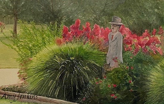 Statue of Boots Adams at Adams Golf Course