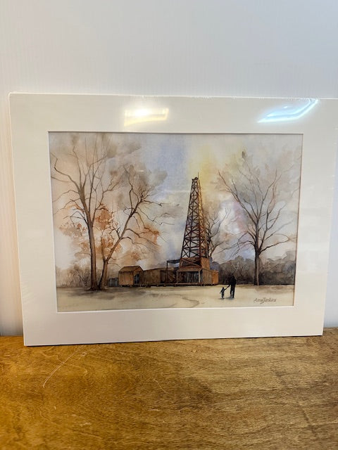 Old Mill Matted Art 14 x 18