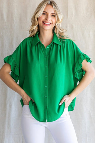 Green With Envy Top- Retro Purpose
