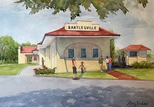 Bartlesville Train Depot #120 by Local Artist, Amy Jenkins