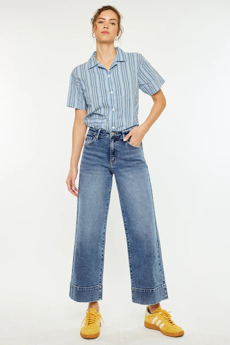 Nessa High Rise Crop Wide Leg