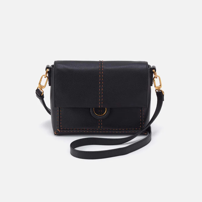 Austin Flap Crossbody ( Black )