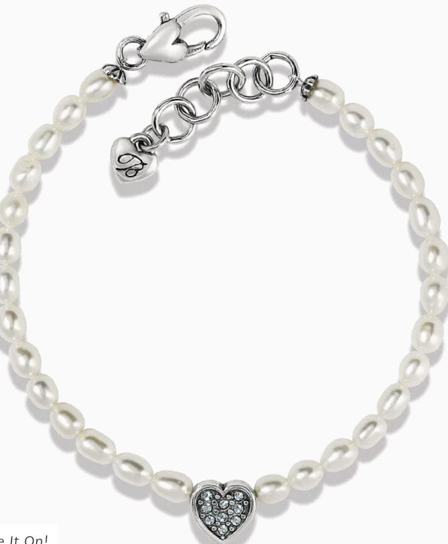 Meridian Zenith Heart Pearl Bracelet (JF0012)*