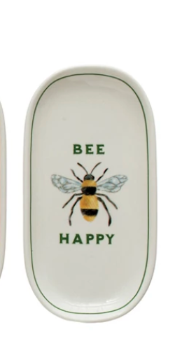 Stoneware Plate w/ Garden Image ( Assorted )