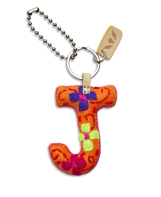 Orange Felt Alphabet Charm ( Assorted )