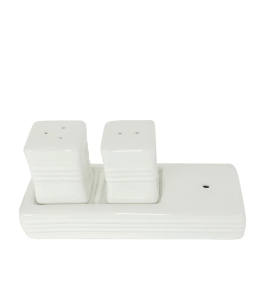 Pinstripes Salt & Pepper Shakers
