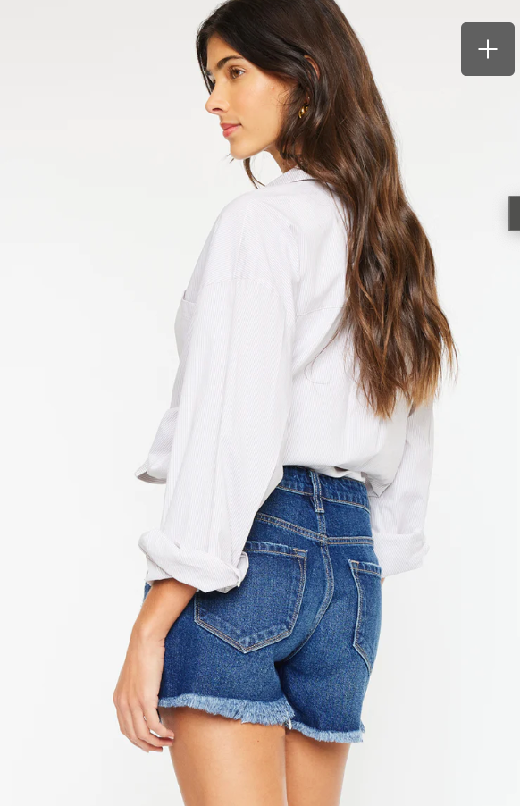 Glora High Rise Frayed Shorts
