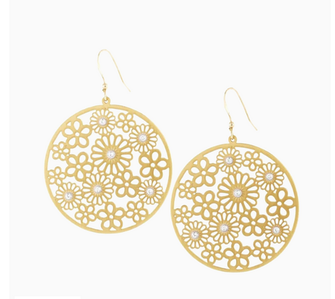 Posey Disc French Wire Earrings JE802*