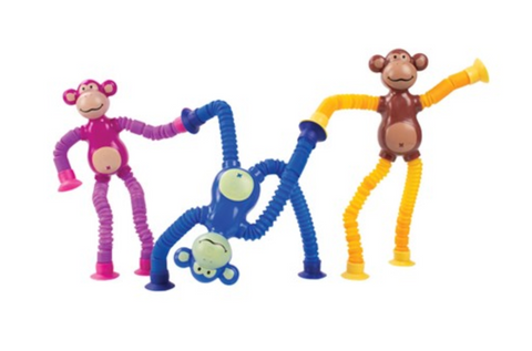 Monkey / Robot Pop Tubes ( Assorted Colors )