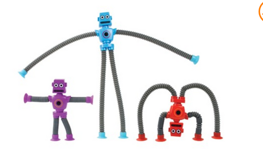 Monkey / Robot Pop Tubes ( Assorted Colors )