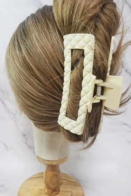 Large Matte Color Hair Claw Clip ( Assorted )