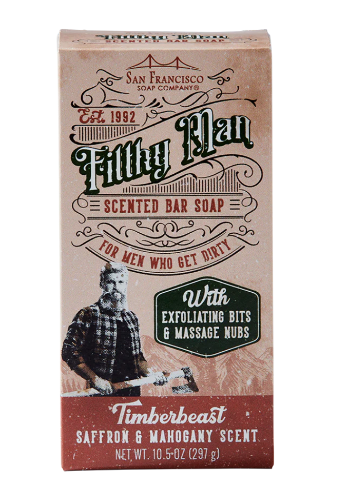 FILTHY MAN Bar Soap 10.5 oz. ( Saffron & Mahogany )