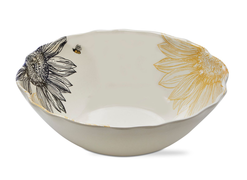 Let it Bee Bamboo Melamine Serving Bowl