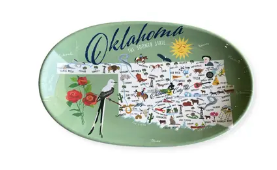 Oklahoma - 8" Tidbit Tray