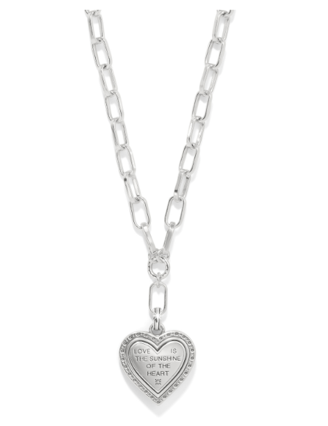 Mosaic Heart Two Tone Necklace JM7612