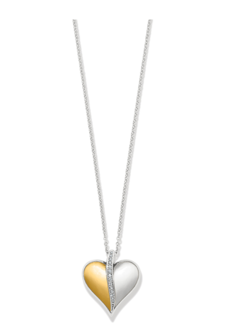 Precious Heart Two Tone Necklace* JM7603