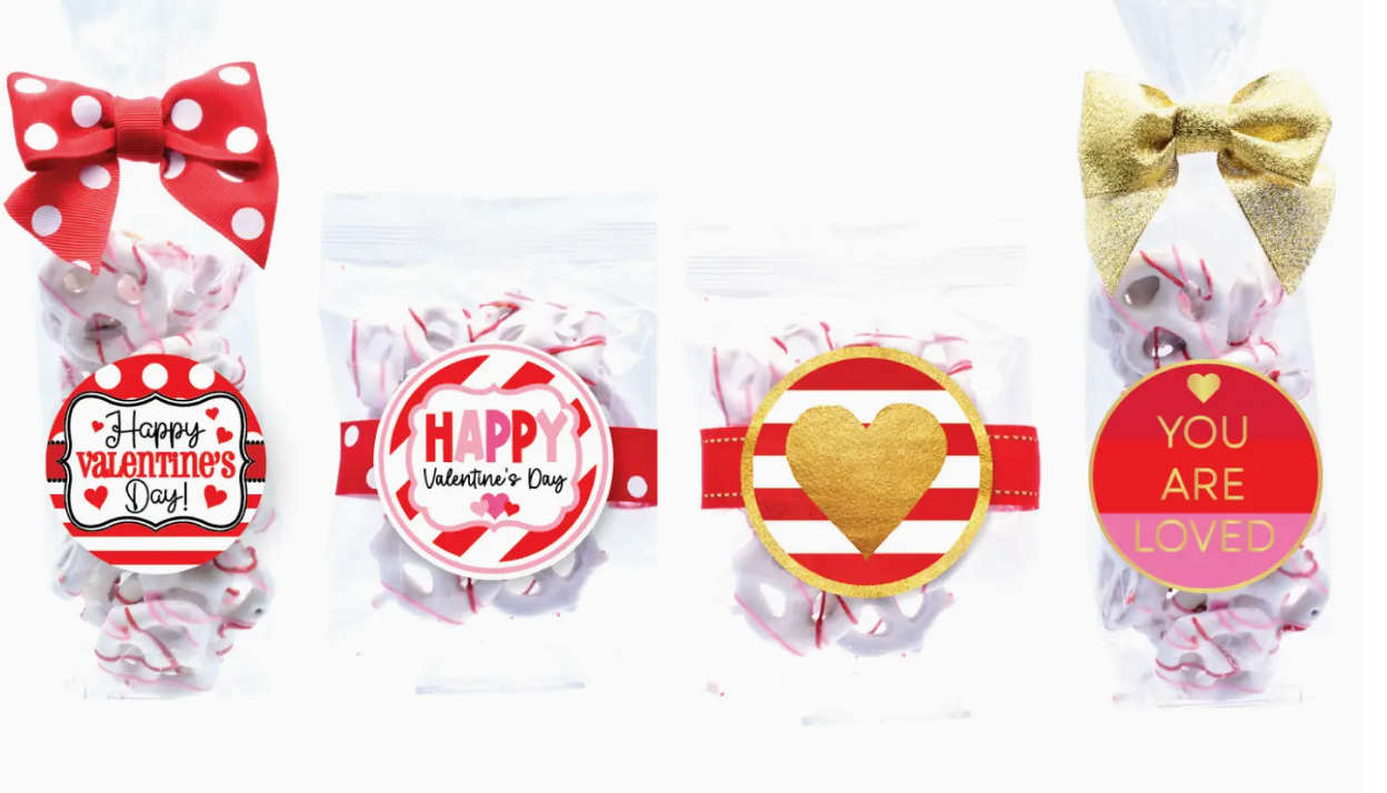 Valentine Pretzel Treat Bag ( Assorted )