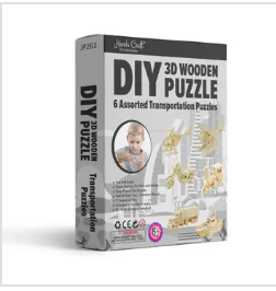 3D Wooden Puzzle Bundle Pack ( Assorted )