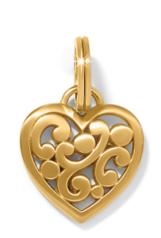 Contempo Gold Heart Charm JC7385