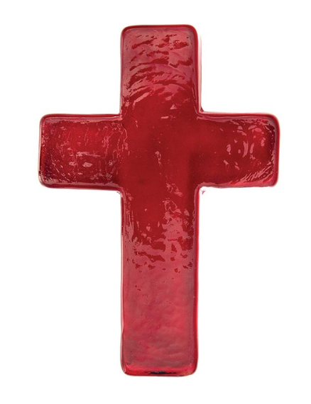 Glass Cross ( Assorted Color )