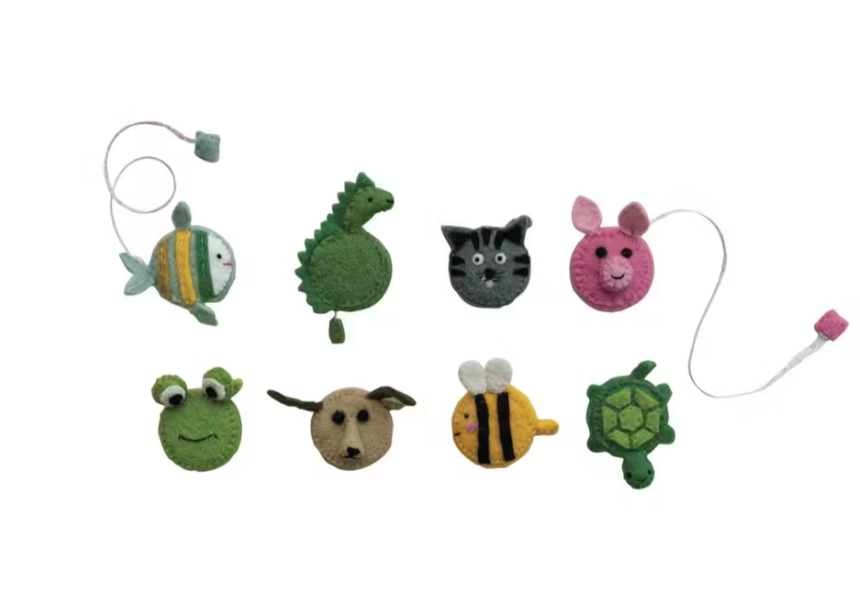 Plastic & Embroidered Animal Shaped Tape Measure