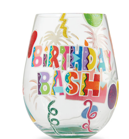 Birthday Bash Stemless Wine Glass 20oz.