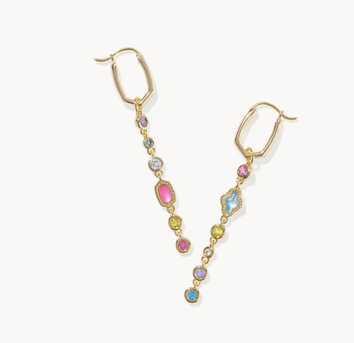 Mini Elisa and Abbie Gold Huggie Earrings