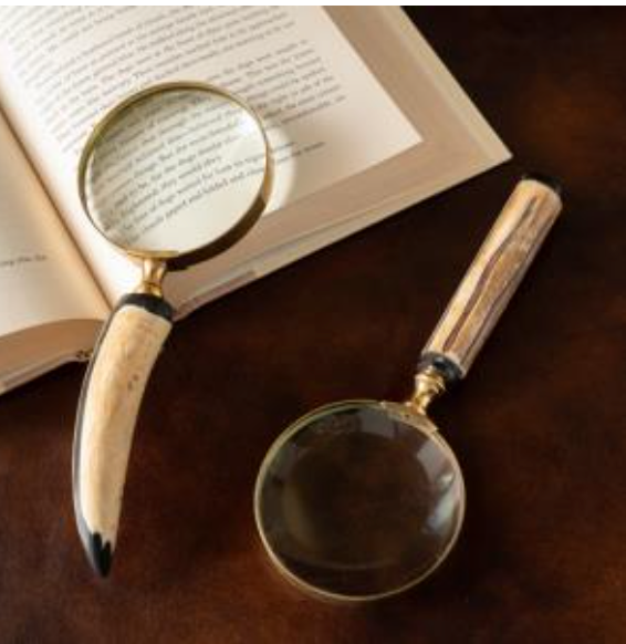 Horn Brown Magnifying Glass