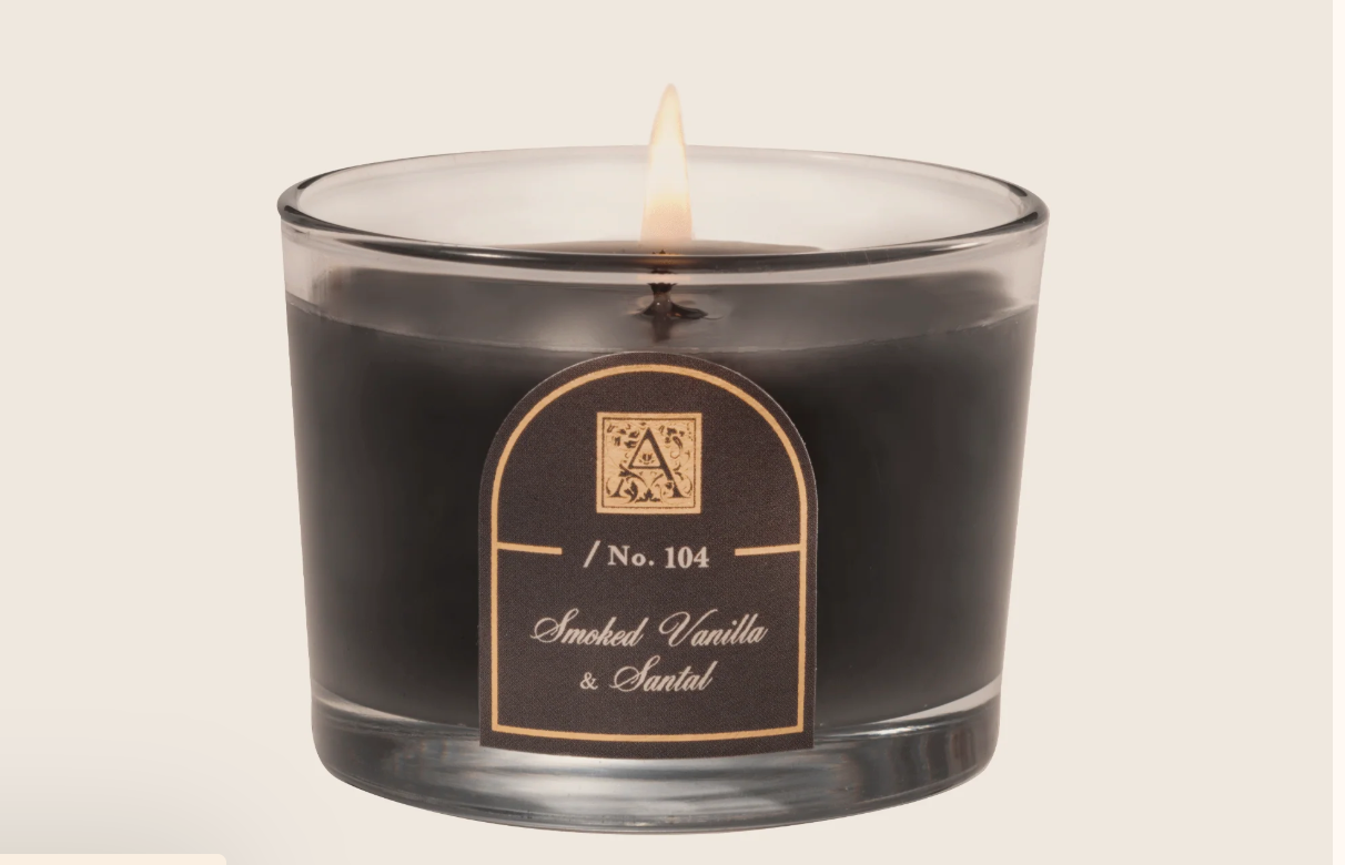 Petite Tumber Glass Candle 4.5oz ( Smoked Vanilla & Santal )