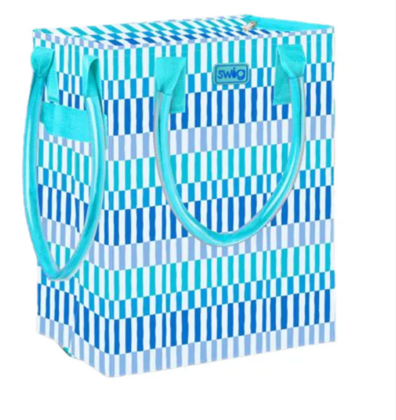Glacier Strip Mega Tote Bag on Wheels