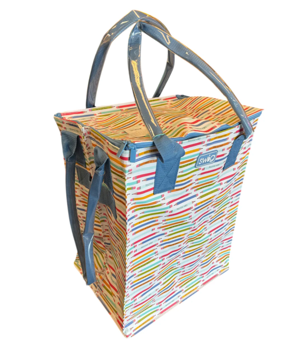 Teacher Life Mega Tote Bag on Wheels